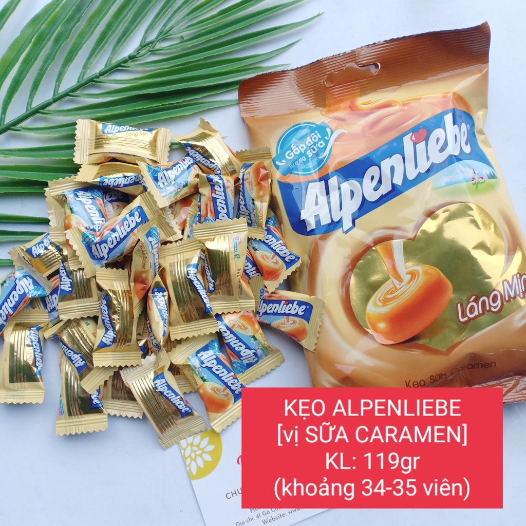 Kẹo Alpenliebe Vị Sữa Caramen 119gr (40 viên)