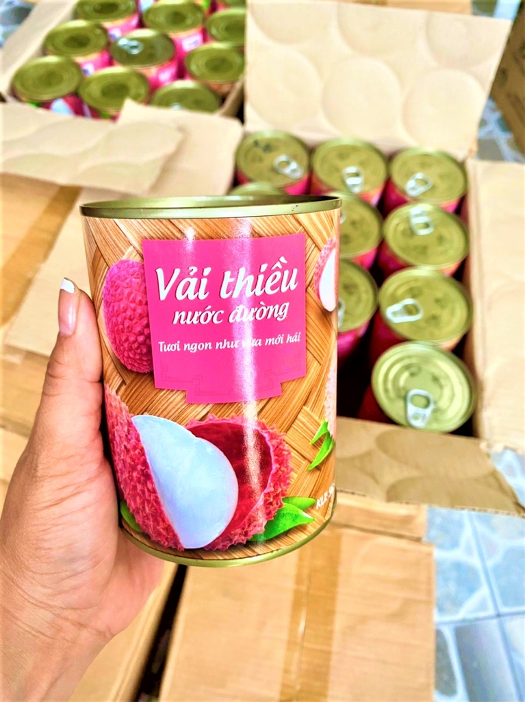 Vải Thiều Nước Đường Lon 565g Thanh Hà