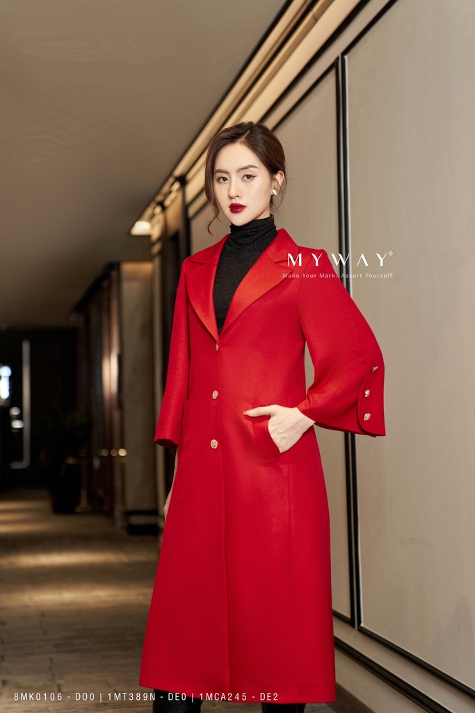 Áo khoác dáng dài cổ V tay xòe | My Way Fashion || Thời trang thiết kế cao cấp Áo Khoác Dáng Dài Cổ V Tay Xòe | My Way Fashion || Thời Trang Thiết Kế Cao Cấp