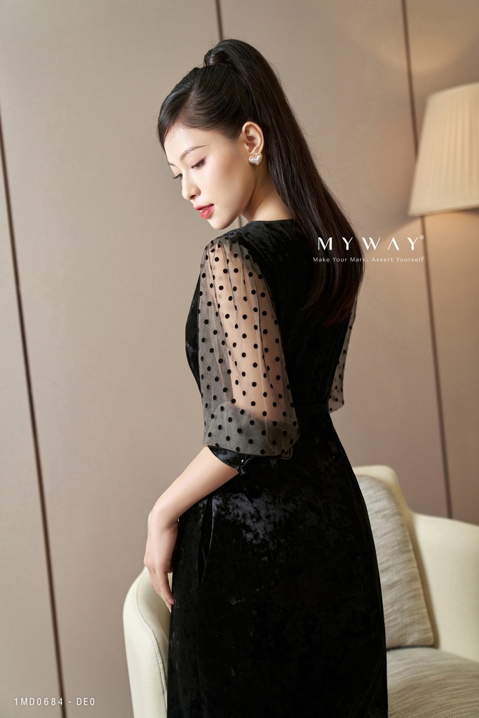 Đầm Váy Hoa Chiffon Phong Cách Vintage Siêu Xinh