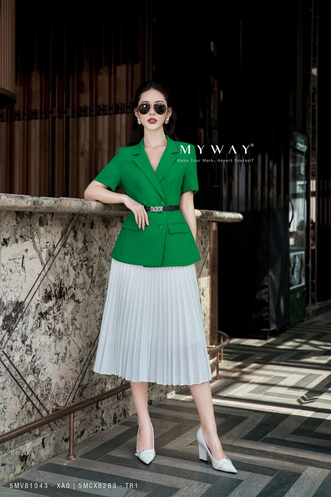 2 màu) Chân váy xòe rủ A-line cạp cao basic | My Way Fashion || Thời trang  thiết kế cao cấp