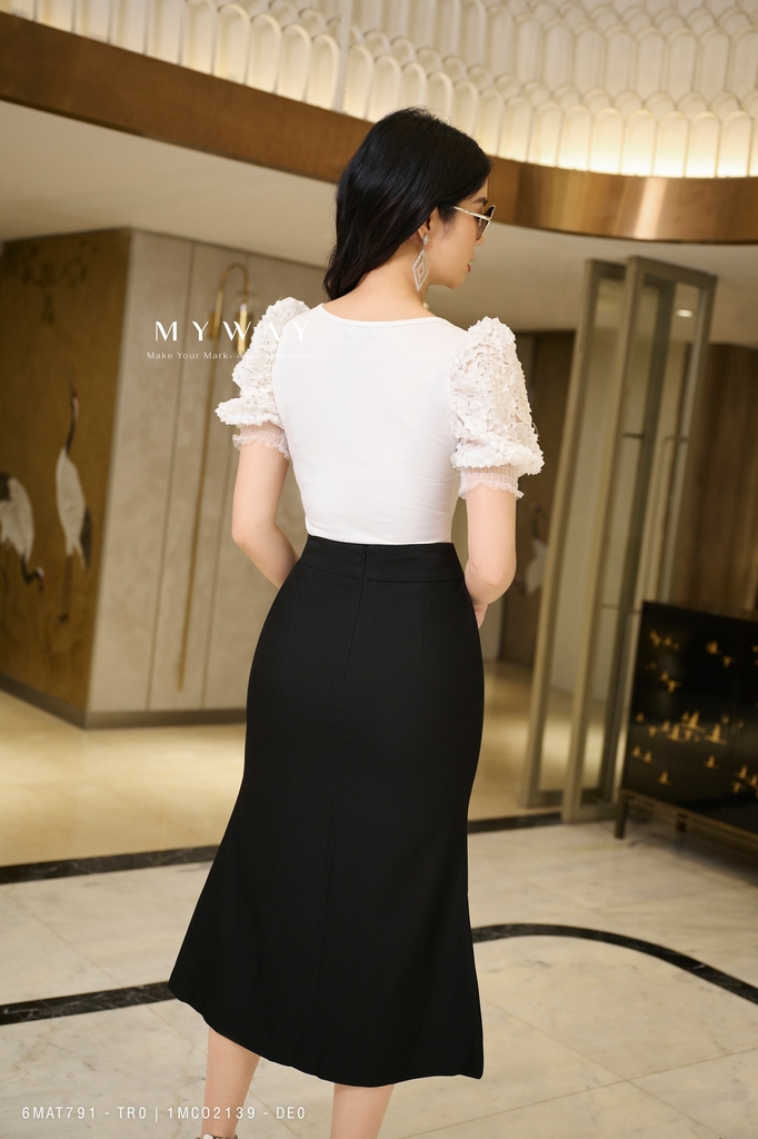 Áo kiểu thun tay bông cổ chữ U | My Way Fashion || Thời trang thiết kế cao cấp Áo Kiểu Thun Tay Bông Cổ Chữ U | My Way Fashion || Thời Trang Thiết Kế Cao Cấp