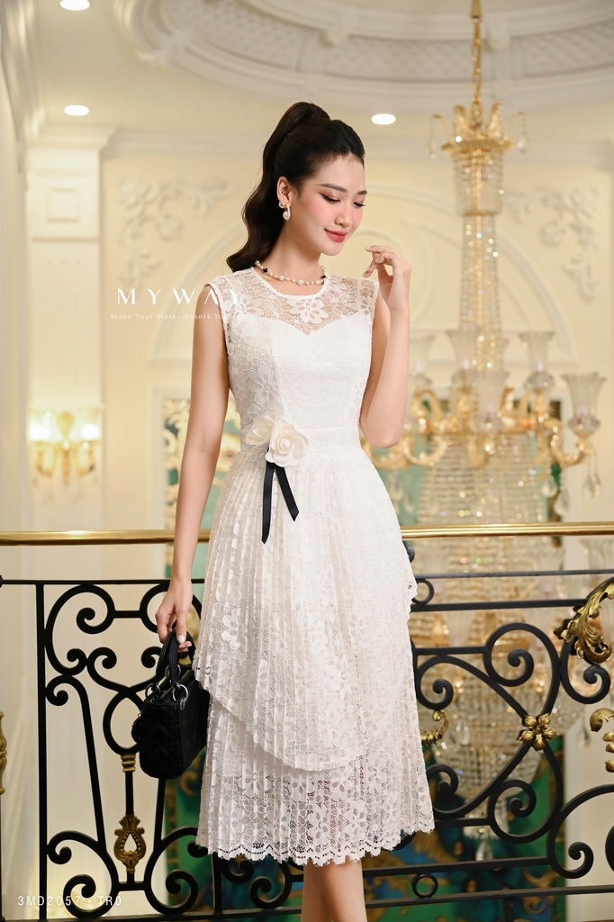 Váy ren trắng gumac | Shopee Việt Nam