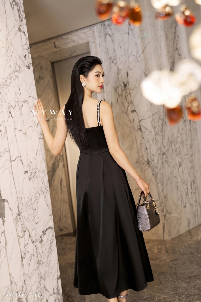 Bộ váy nhung BALMAIN* đính đá đẹp sang VIP 1:1 chất lượng hàng đầu áo –  lien fashion
