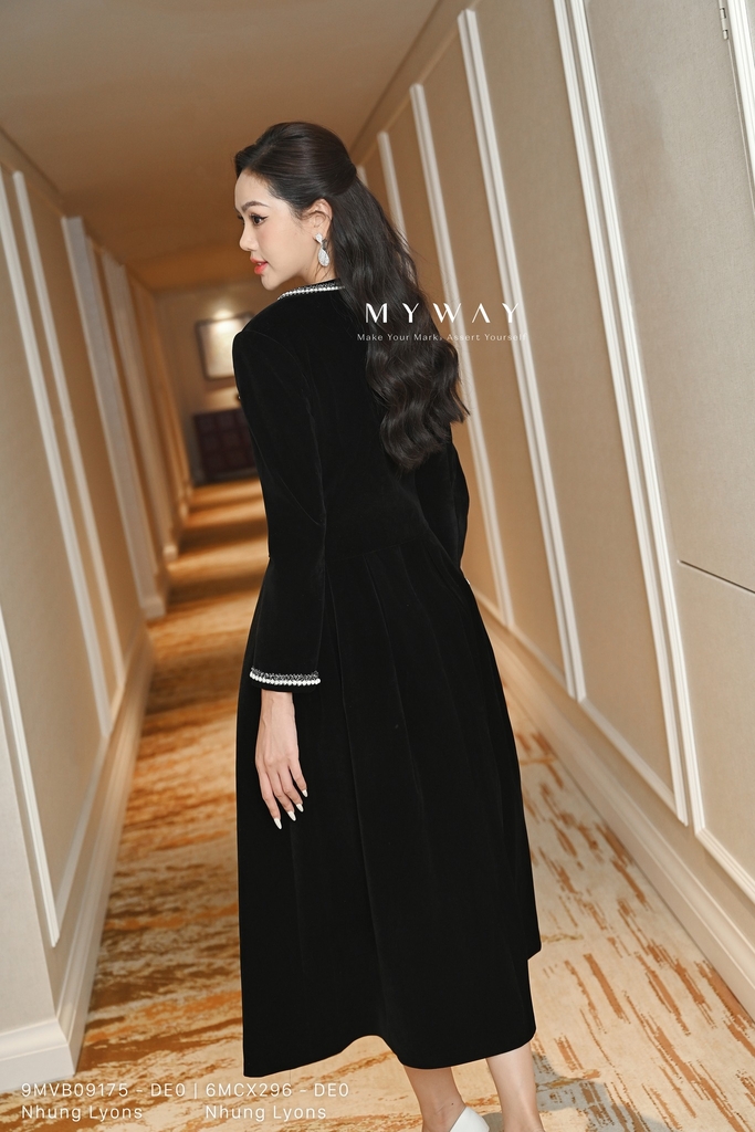 Outlet Áo vest Nhung phối viền tinh tế My Way Fashion Thời trang