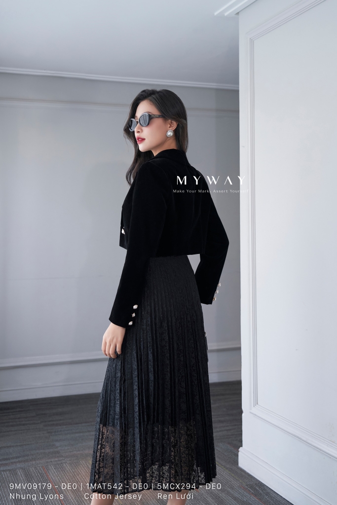 Chân váy xòe xếp ly phối ren | My Way Fashion || Thời trang thiết kế cao cấp