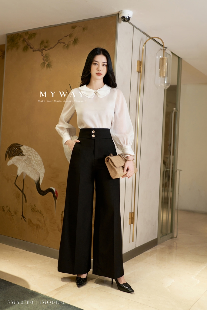 Quần nữ công sở cạp cao Lady