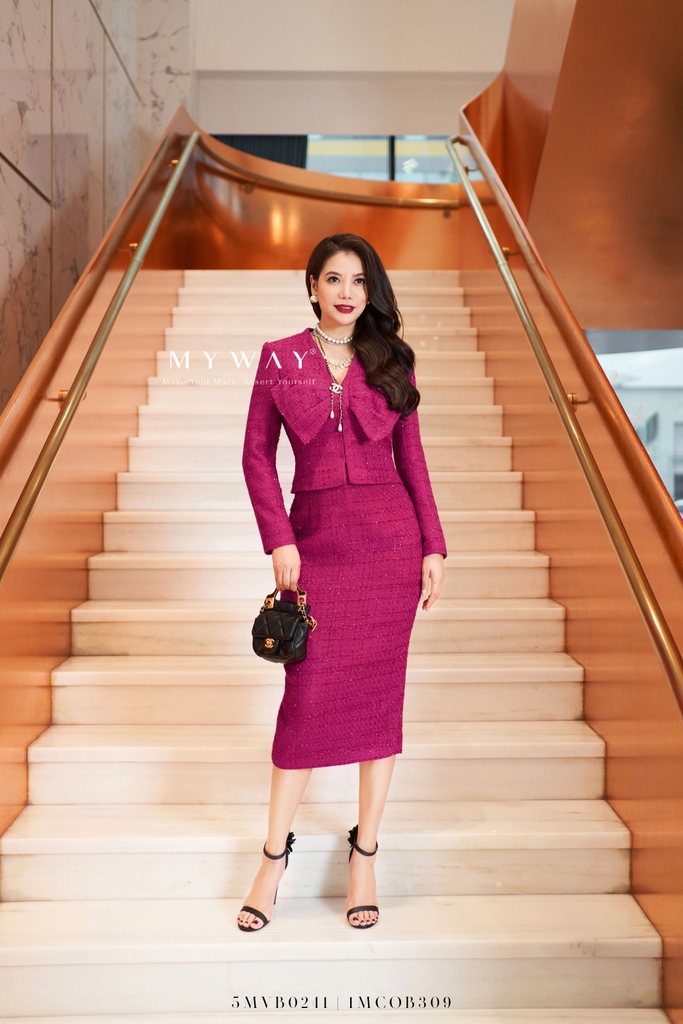 Chân váy ôm dài dạ LADY TWEED  My Way Fashion  Thời trang thiết kế cao  cấp