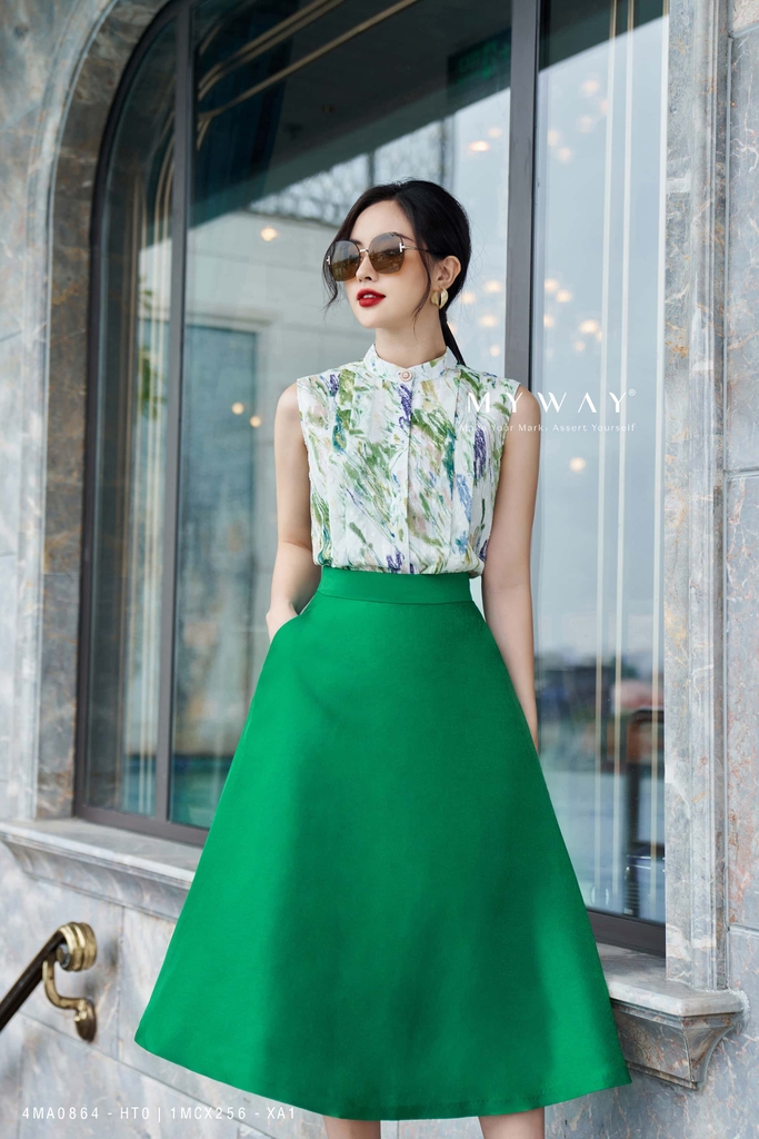 Hàng sẵn có ảnh thật) Đầm hoa xanh hoa nhí cổ tàu tay nhún, style ulzzang  Hàn Quốc 🌻 Panny Boutique 🌻 | Shopee Việt Nam