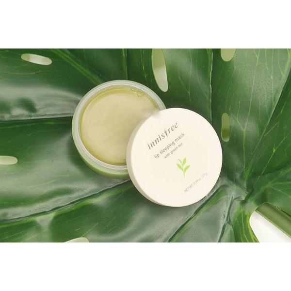 Mặt Nạ Ngủ Môi Innisfree Lip Sleeping Mask With Green Tea oppapro