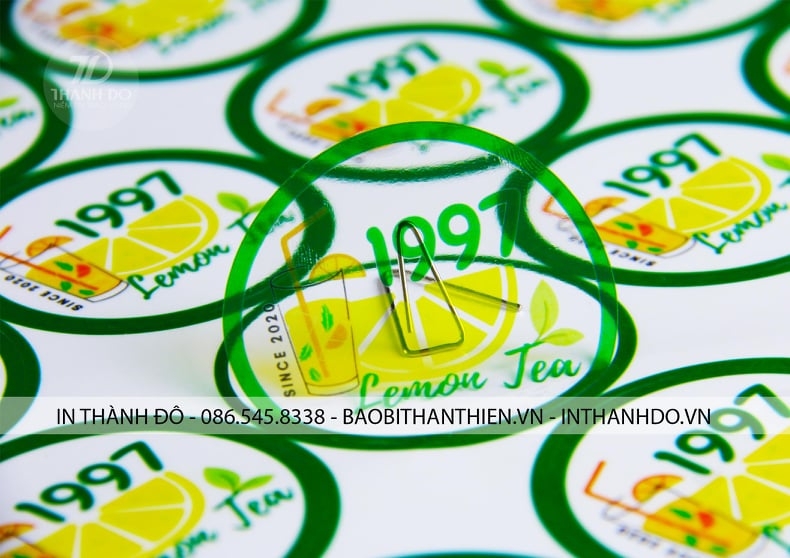 Ảnh 4: Tem nhãn sản phẩm decal trong ( In Thành Đô)