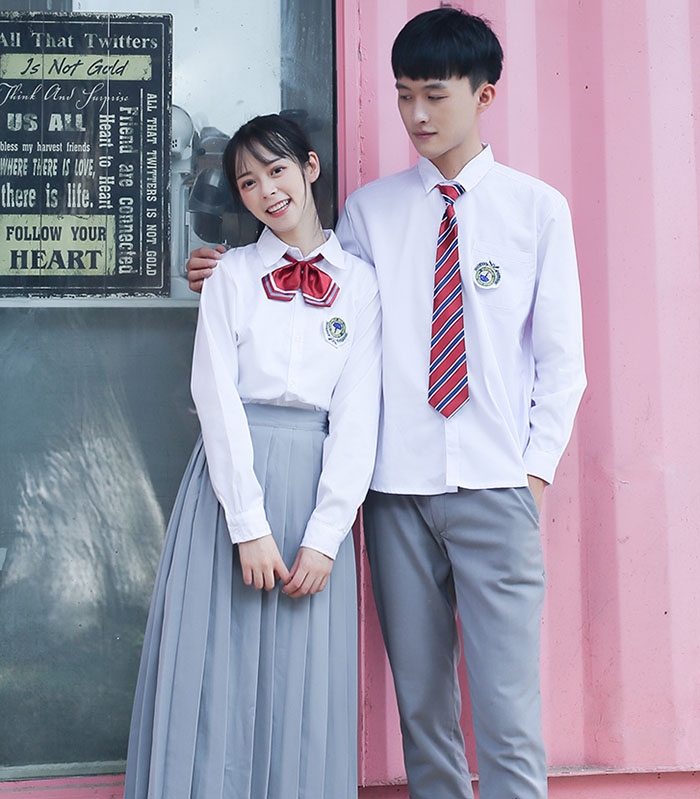 Đồng Phục Học Sinh Sơ Mi Quần Tây Áo Trắng Dphs-0013 Đồng Phục Ngôi Sao