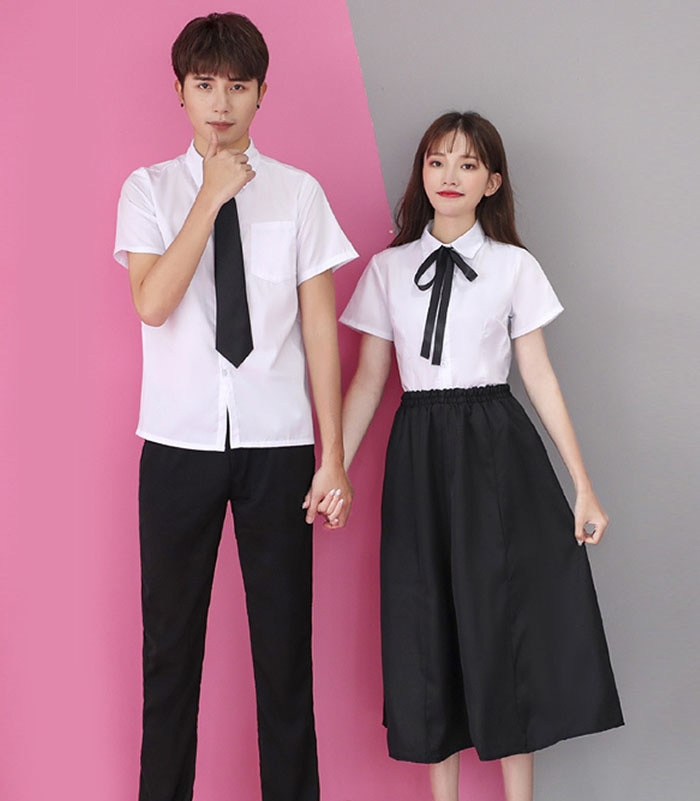 Đồng Phục Học Sinh Sơ Mi Quần Tây Áo Trắng Dphs-0002 Đồng Phục Ngôi Sao