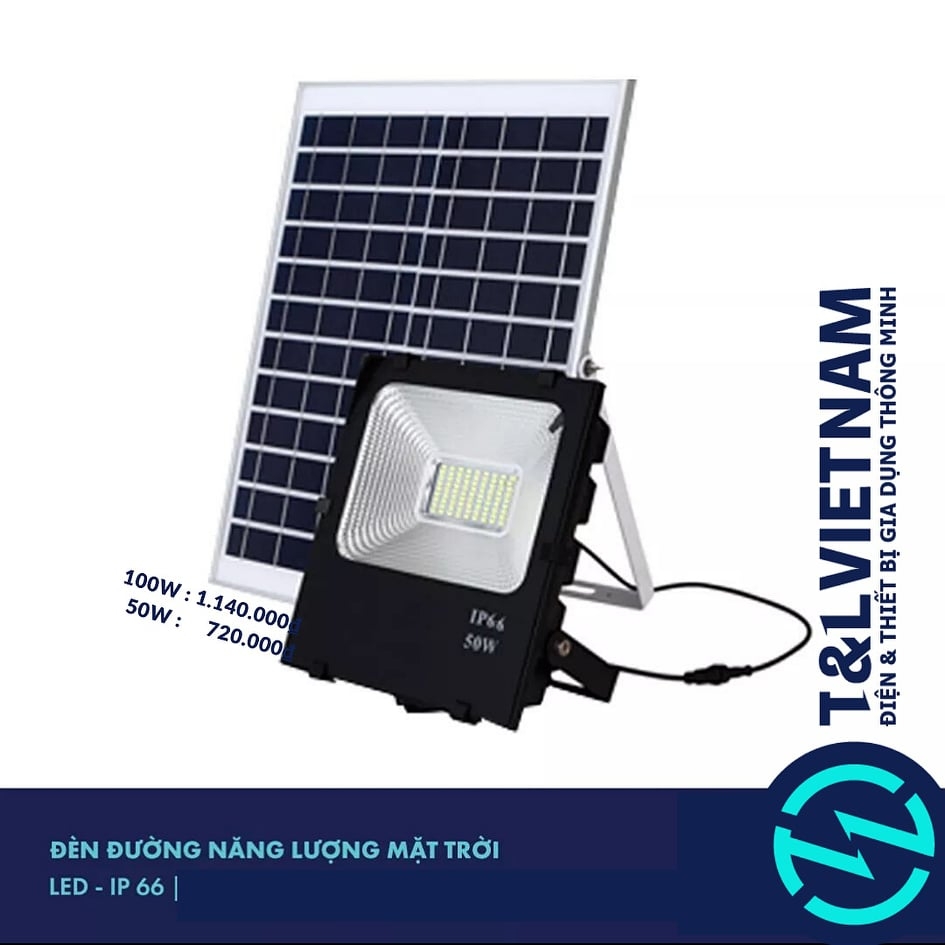 ĐÈN PHA NĂNG LƯỢNG MẶT TRỜI 50W - 100W