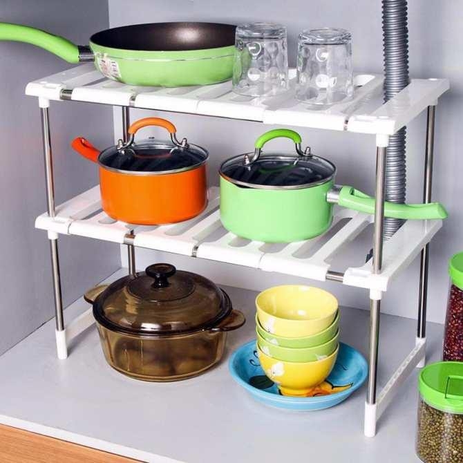Kệ để gầm bếp đa năng Tiện ích Xanh