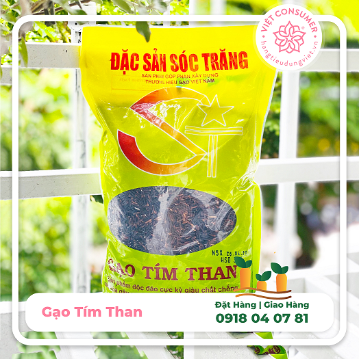 Gạo Tím Than ST (Bao 2kg) - Hồ Quang Cua