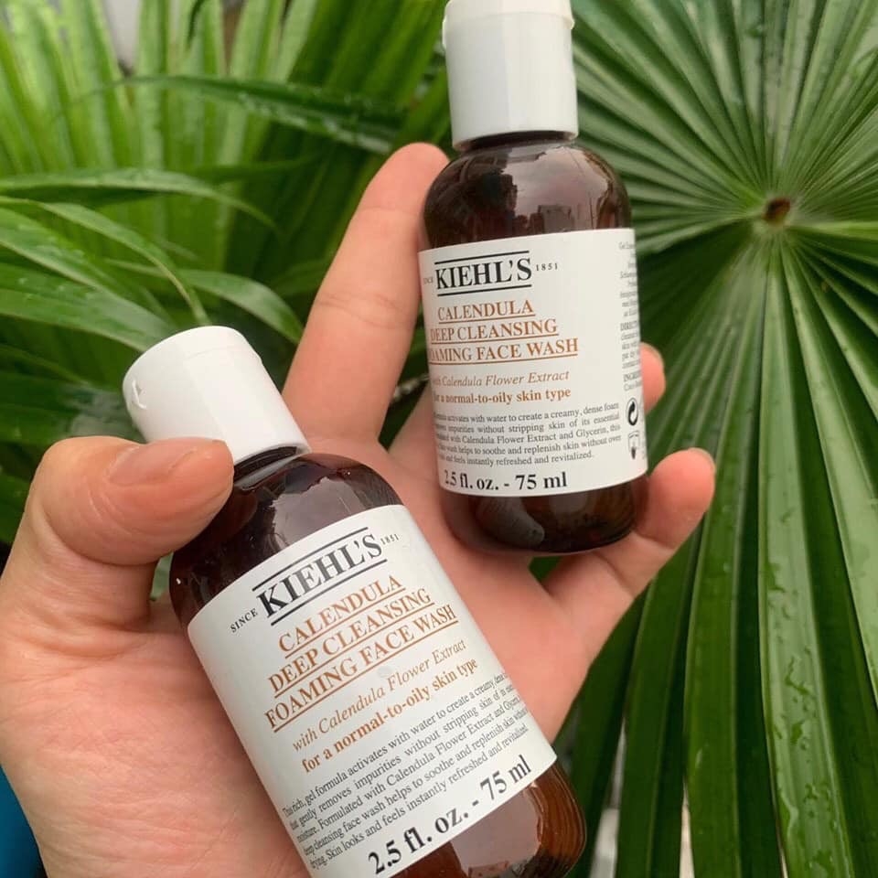 Kiehls calendula deep cleansing foaming face wash Mini 75ml Ponny beauté