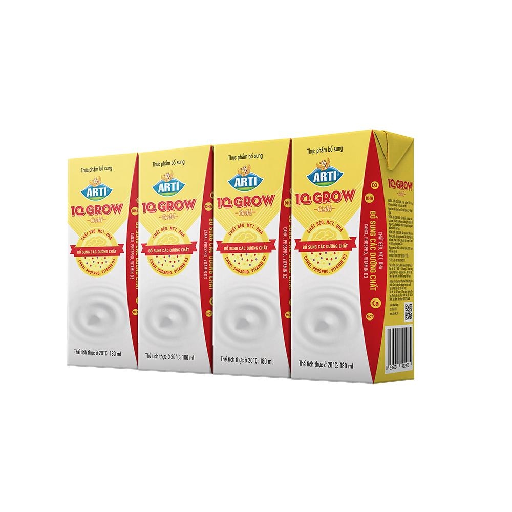 Arti IQ Grow Gold - Thùng 48 hộp/110ml - CÔNG TY CỔ PHẦN THƯƠNG MẠI SẢN