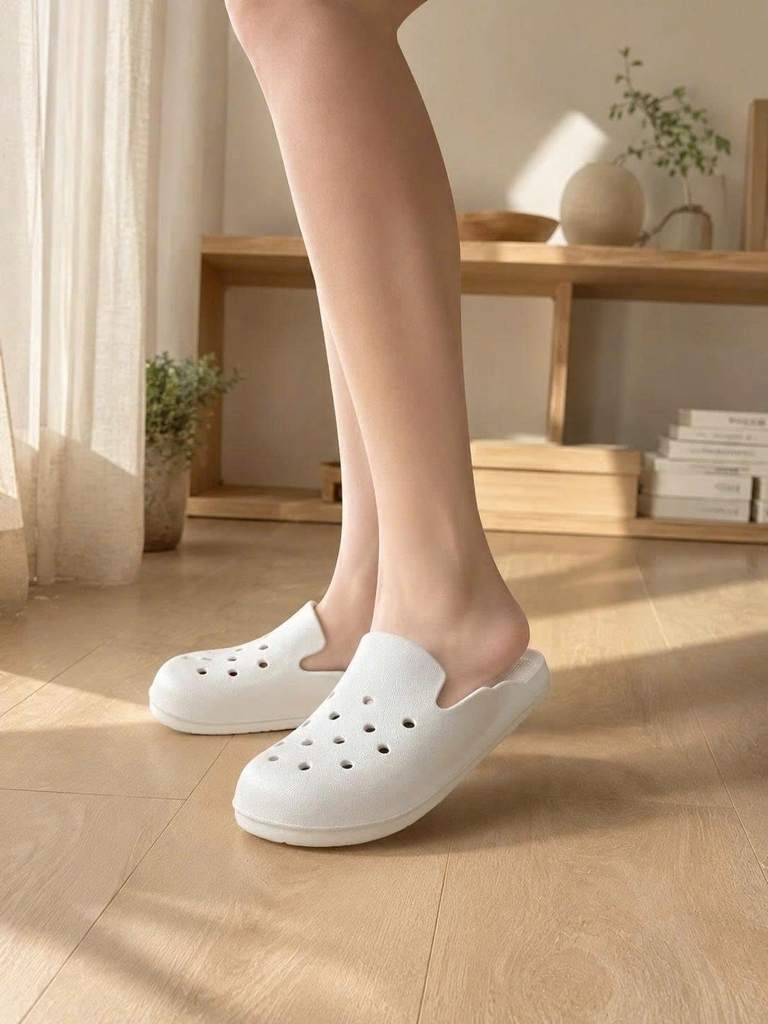 Dép sục nam nữ có lỗ siêu nhẹ Comfy - màu be, size L (mẫu 1)