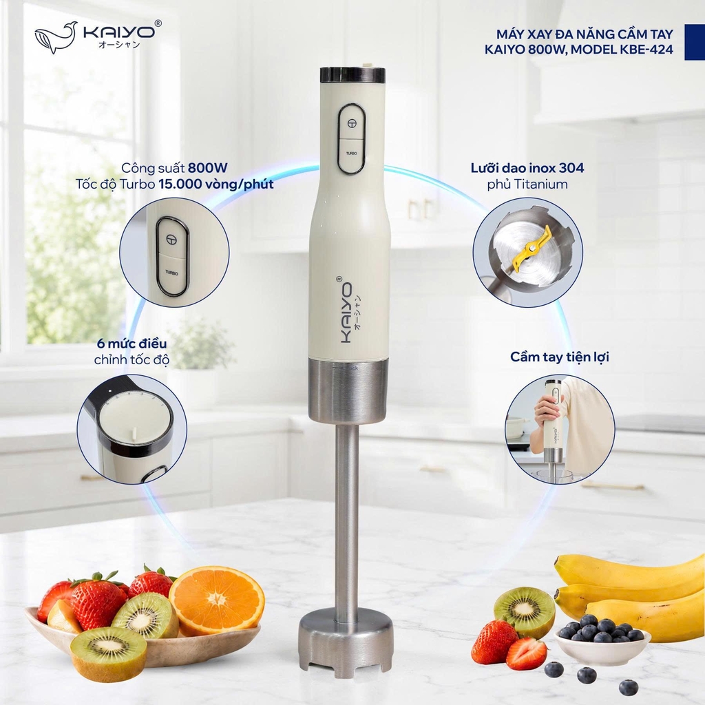 Máy xay đa năng cầm tay Kaiyo 800w