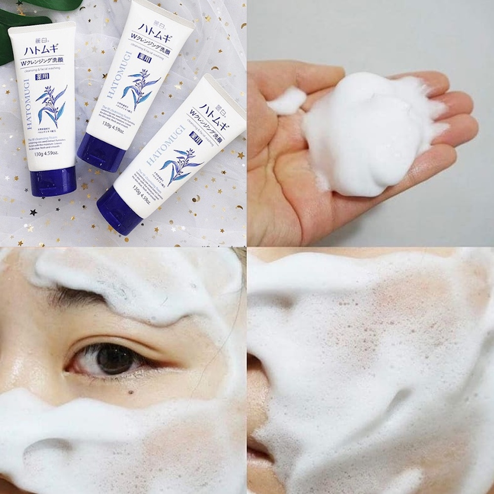 Sữa rửa mặt ý dĩ Hatomugi Naturie Nhật Bản 130g