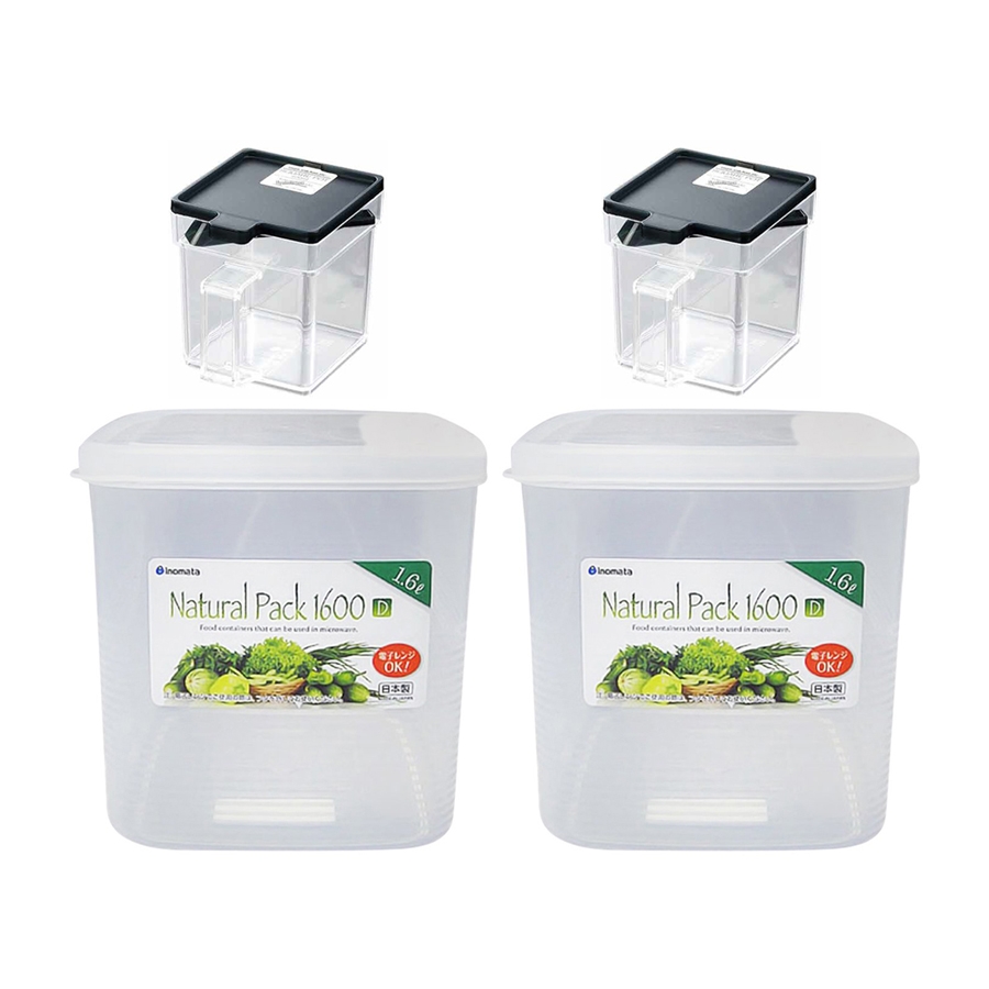 Hộp thực phẩm vuông 1600ml Inomata