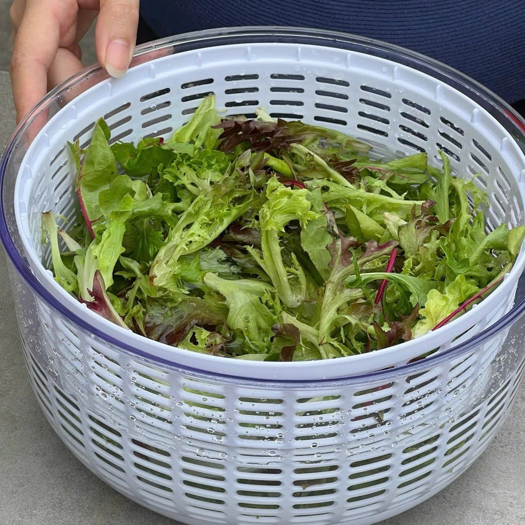 Rổ quay rau li tâm Kaiyo dung tích 5,5 lít màu xanh