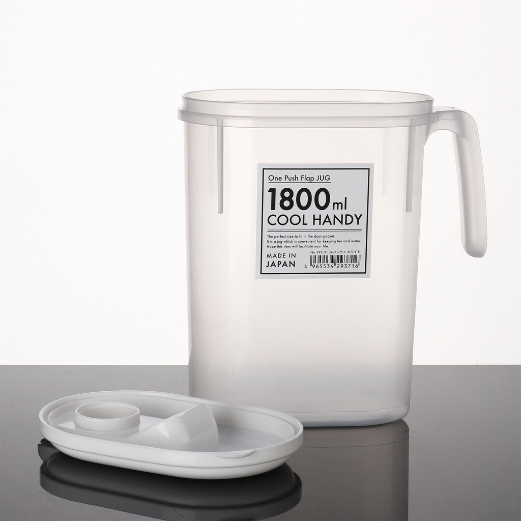 Bình đựng nước 1,8L có tay cầm Nakaya (nắp trắng)