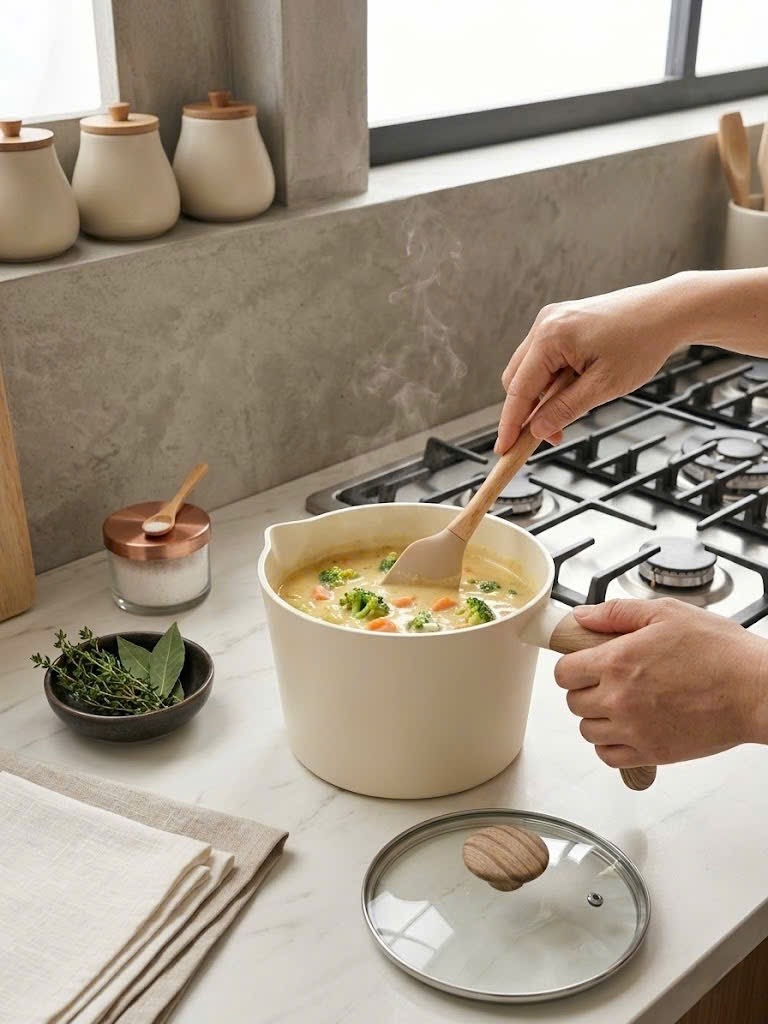 Nồi nhôm đúc chống 
dính Todaii - 16cm, 
thành cao 13cm