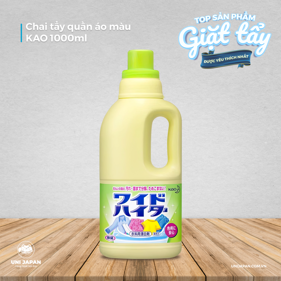 Chai tẩy quần áo màu KAO 1000ml