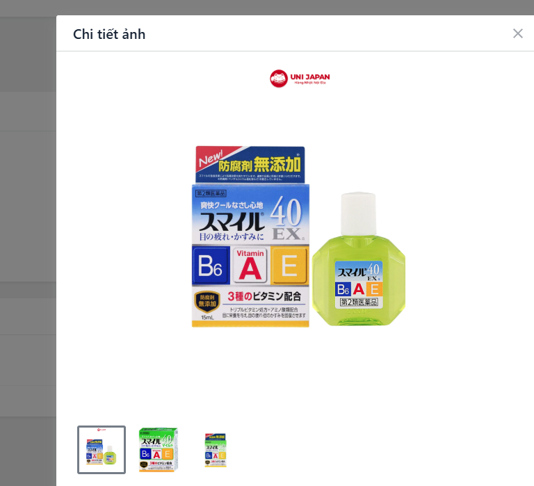 Nước nhỏ mắt Lion 40 Ex Mild Nhật Bản 15ml