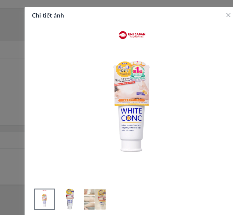 Tấy da chết dưỡng trắng White ConC - Nhật Bản