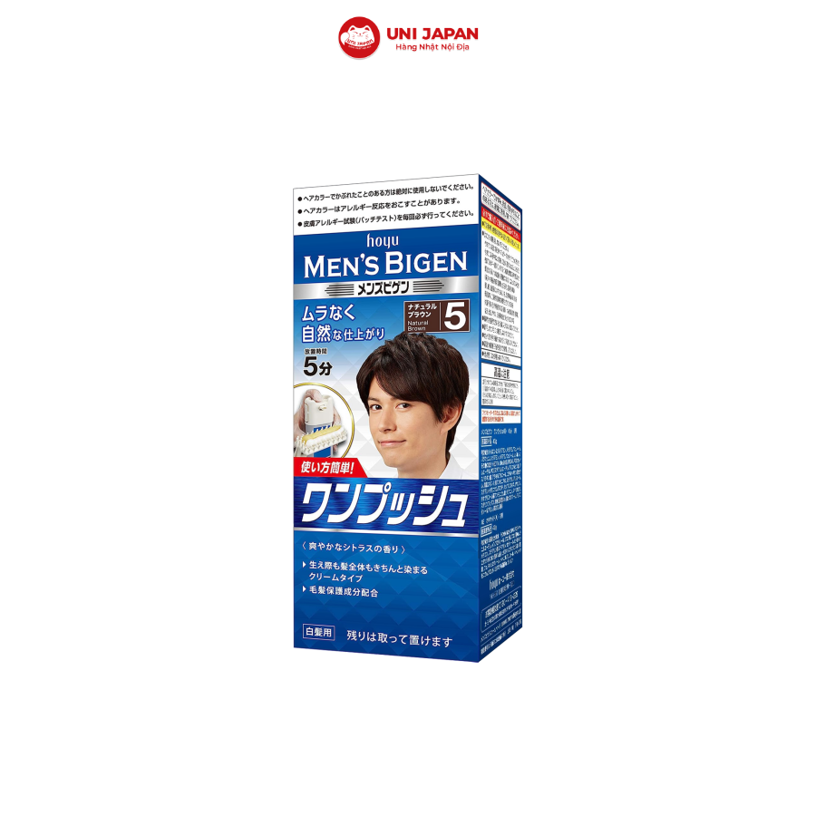 Nhuộm Tóc Phủ Bạc Cho Nam Bigen Số 5