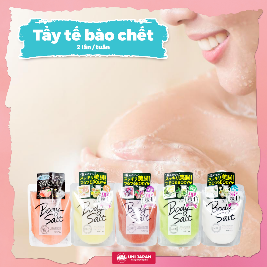 Muối tắm tẩy tế bào chết Utena hương cam