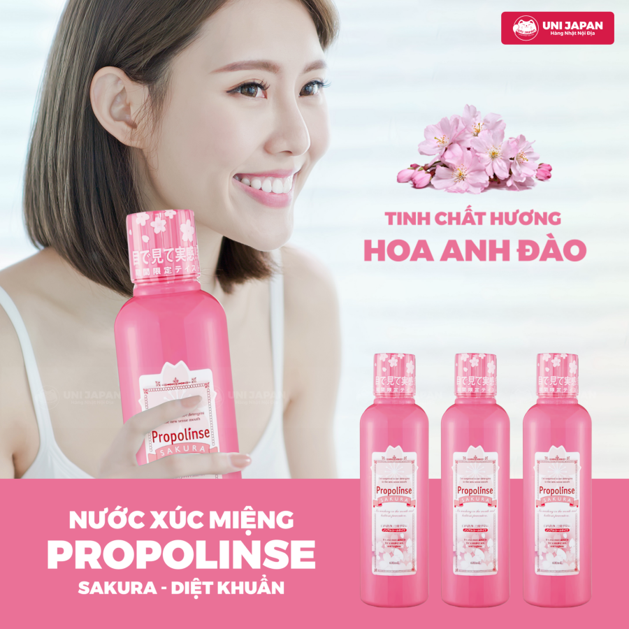 Nước súc miệng Propolinse Sakura - Diệt Khuẩn