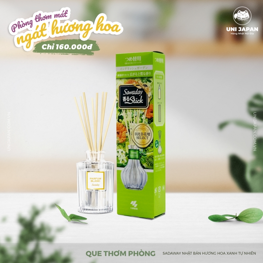 Que thơm phòng sadaway - hương hoa xanh tự nhiên