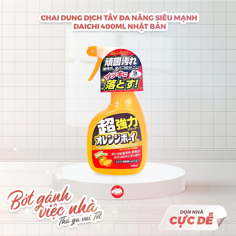Chai dung dịch tẩy vết bẩn siêu mạnh Daichi 400ml