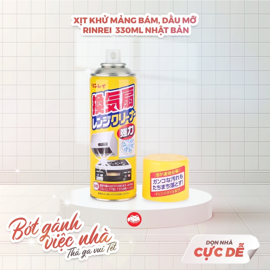 Chai xịt tẩy rửa mảng bám siêu năng Rinrei