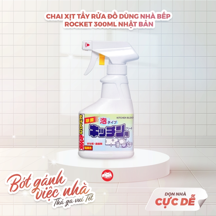 Chai xịt tẩy rửa đồ dùng nhà bếp 300ml Rocket