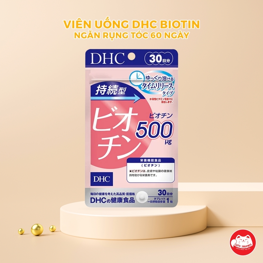 Viên Uống Ngăn Rụng Tóc DHC Biotin 60 Ngày