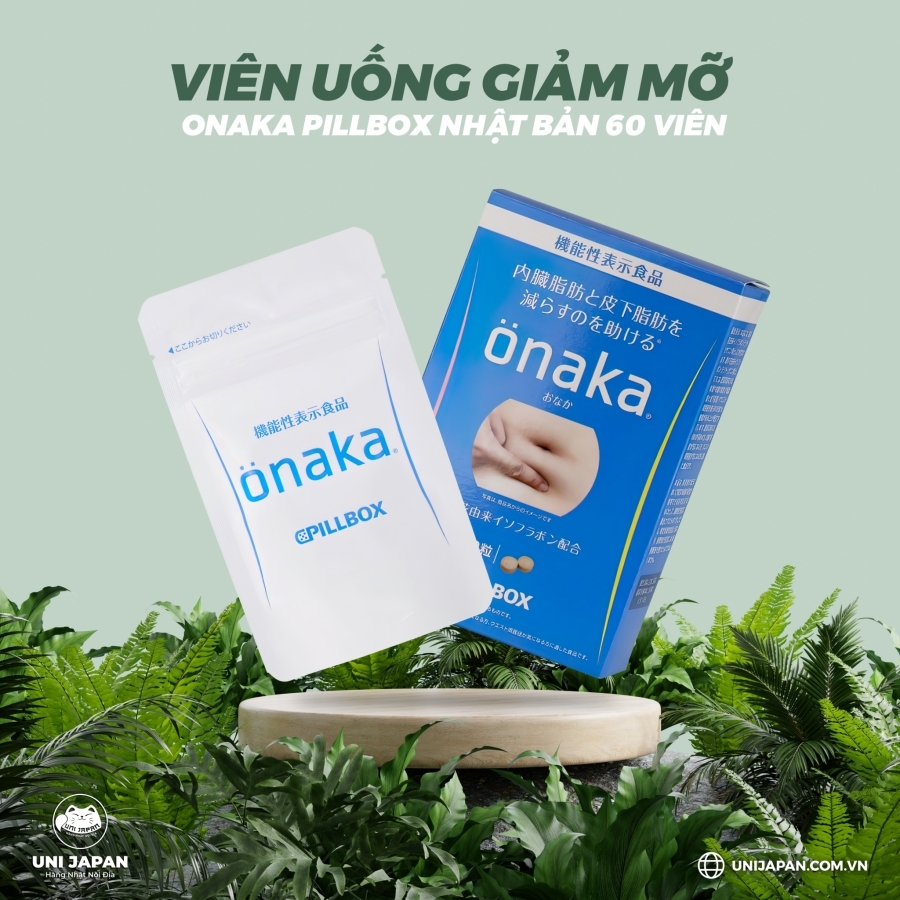 Viên Uống Giảm Mỡ Bụng Onaka Pillbox Nhật Bản 60 viên