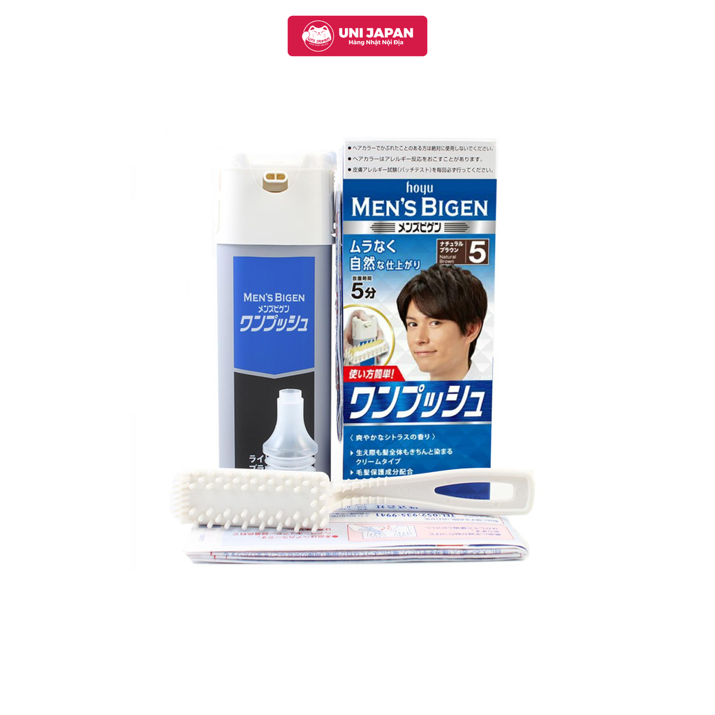 Nhuộm Tóc Phủ Bạc Cho Nam Bigen Số 5