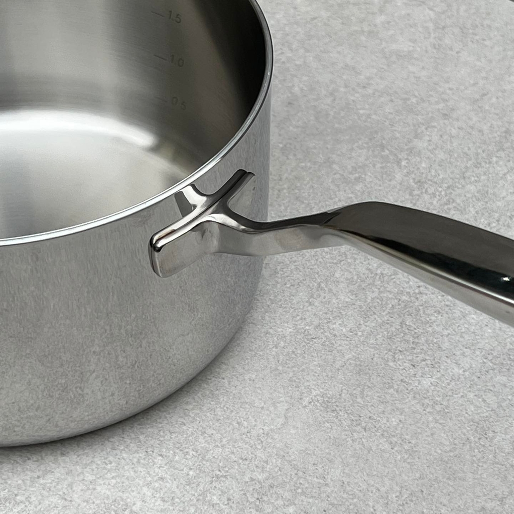 Quánh đúc Inox 3 lớp đáy liền Tri-Ply Kaiyo size 18cm
