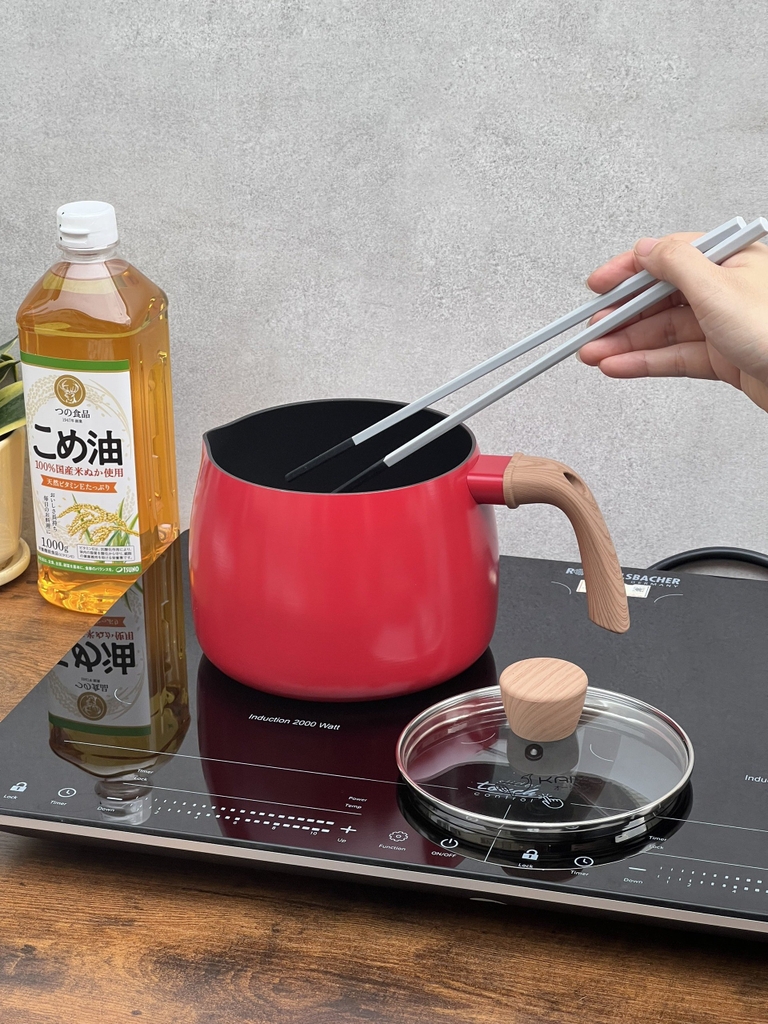 Nồi chiên ngập dầu Kaiyo màu đỏ