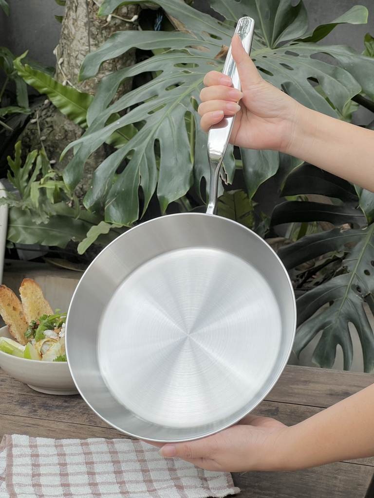 Chảo inox 316 liền khối 5-ply Premium Kaiyo 20cm