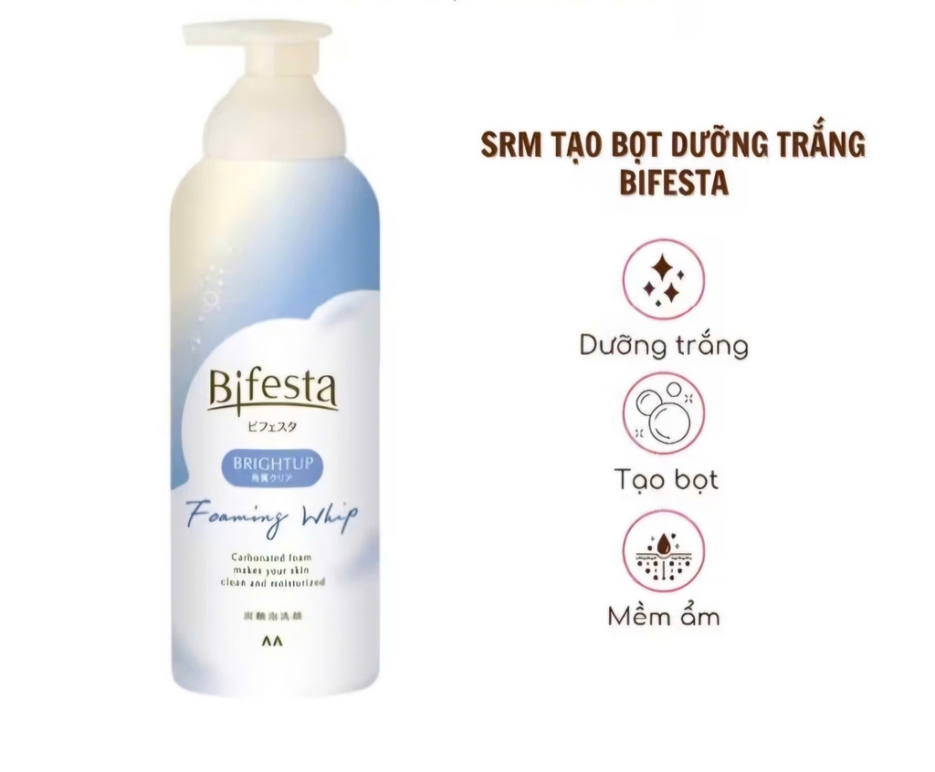 Sữa rửa mặt BIFESTA Dạng Bọt Brightup 180g
