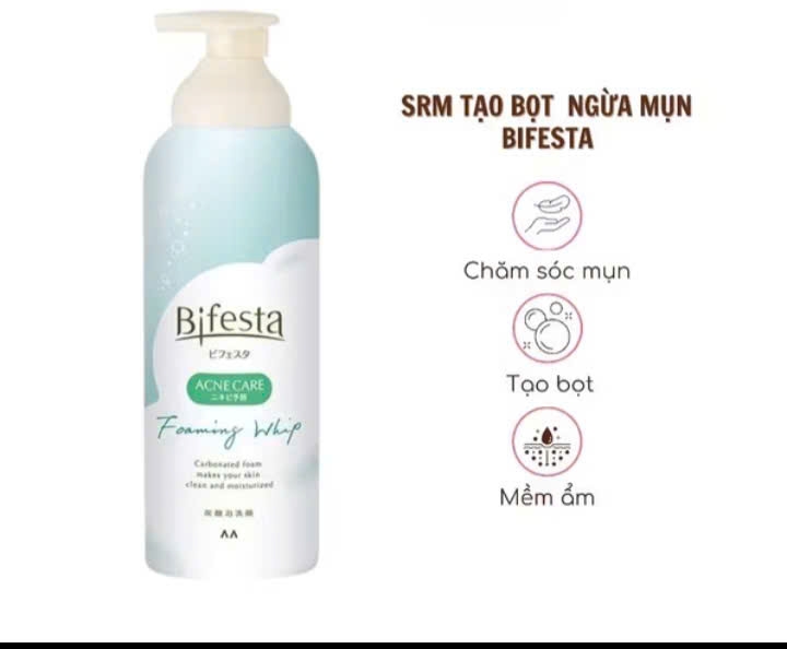 Sữa rửa mặt BIFESTA Dạng Bọt Acne Care FD 180g