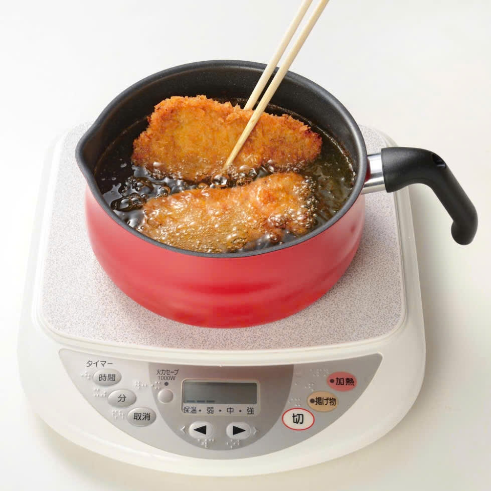 Nồi chống dính có tay cầm Todaii size 20cm màu đỏ