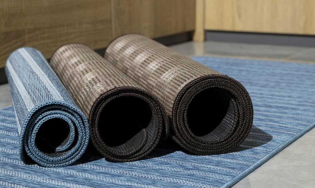 Thảm nhà bếp chống nước Kaiyo, size M 45 x 75cm màu xanh