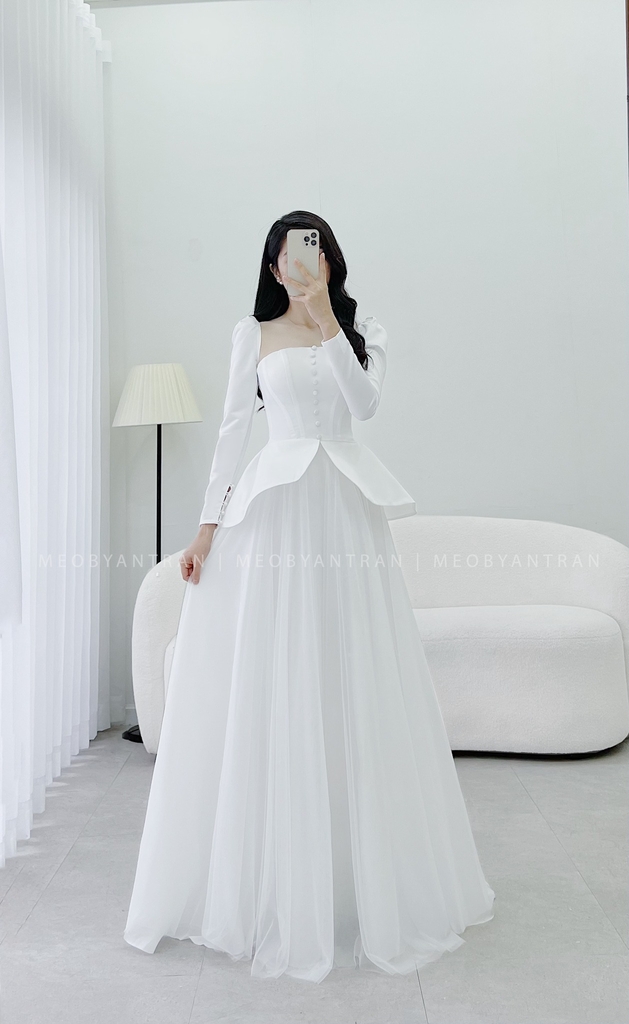 Áo Dài Cách Tân Váy Bầu Diện Tết Đầm Bầu Đẹp Glam Nest AD004 - Đầm bầu |  ThờiTrangNữ.vn